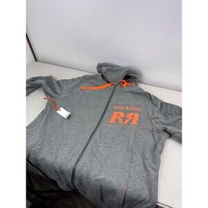 Rock Revival Hoodie Mens Extra Large Gray Full Zip Deep Pile Light NWT